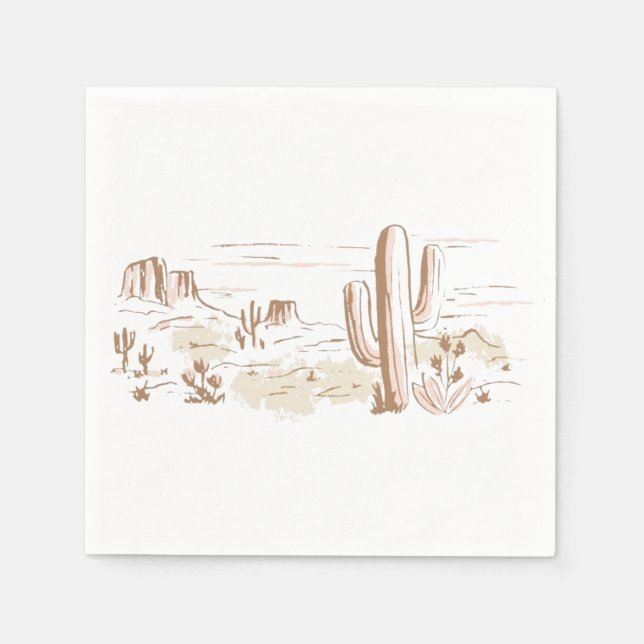 Guardanapo De Papel Oh Baby Cowgirl Shower  (Frente)