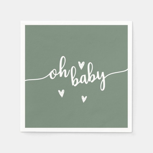 Guardanapo De Papel Oh bebê (Frente)