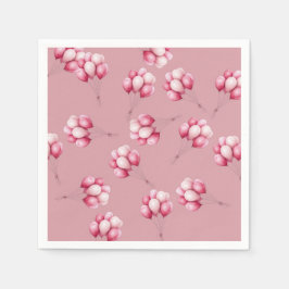 Guardanapo De Papel Oh, Bebê, Balões Rosa