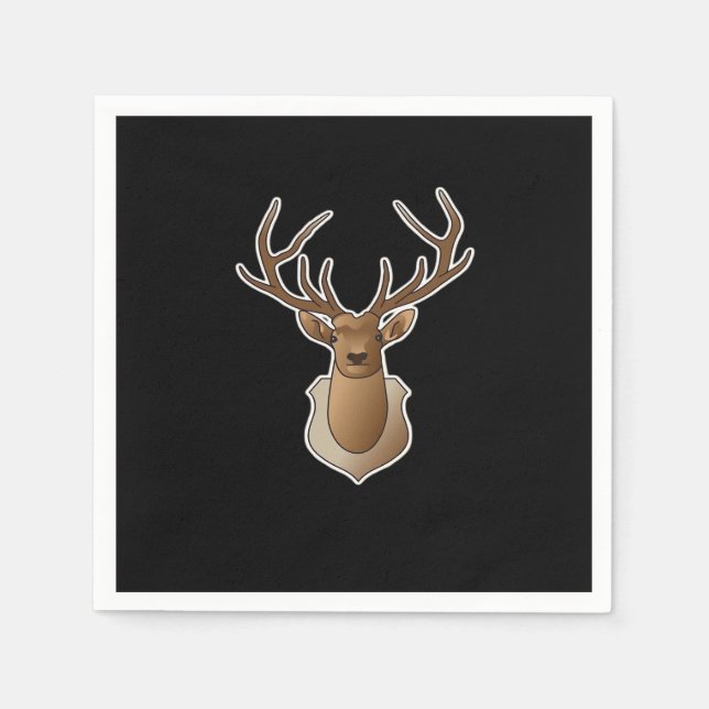 Guardanapo De Papel Oh Deer Design Minimalista  (Frente)
