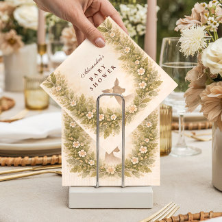 Guardanapo De Papel Oh Deer Forest Baby Shower