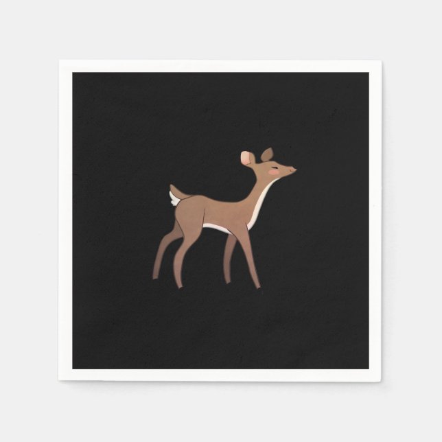 Guardanapo De Papel Oh Deer Me Whimsical Creative Design  (Frente)