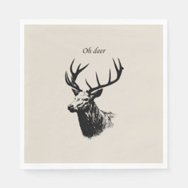 Guardanapo De Papel Oh Deer Reindeer