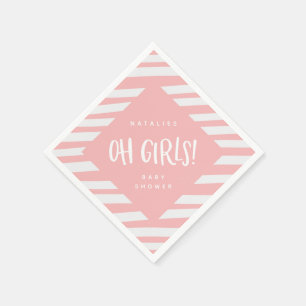 Guardanapo De Papel Oh meninas! Obrigado gêmeo das meninas você part