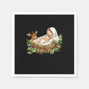 Guardanapo De Papel Oh Veado Cena de Natal de Maria Jesus Natal