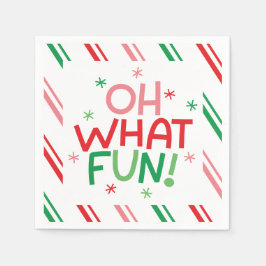 Guardanapo De Papel Oh What Fun Christmas Paper Napkin