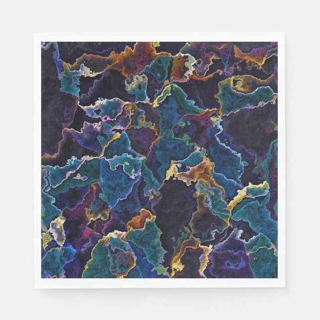 Guardanapo De Papel Oil Slick Napkins (Frente)
