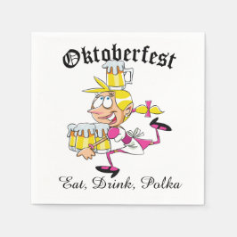 Guardanapo De Papel Oktoberfest Barmaid