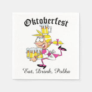 Guardanapo De Papel Oktoberfest Barmaid
