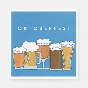 Guardanapo De Papel Oktoberfest Beerfest. Coleção de Cerveja.
