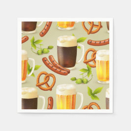 Guardanapo De Papel Oktoberfest Brats & Beers