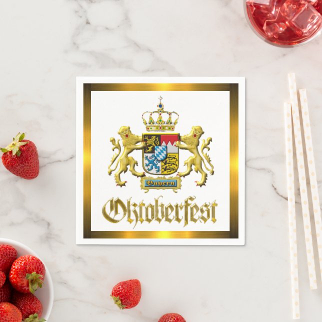Guardanapo De Papel Oktoberfest da Bavaria Crest (Insitu)