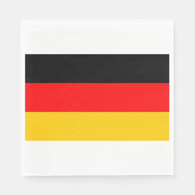 Guardanapo De Papel Oktoberfest German Flag Germany Theme Party (Frente)