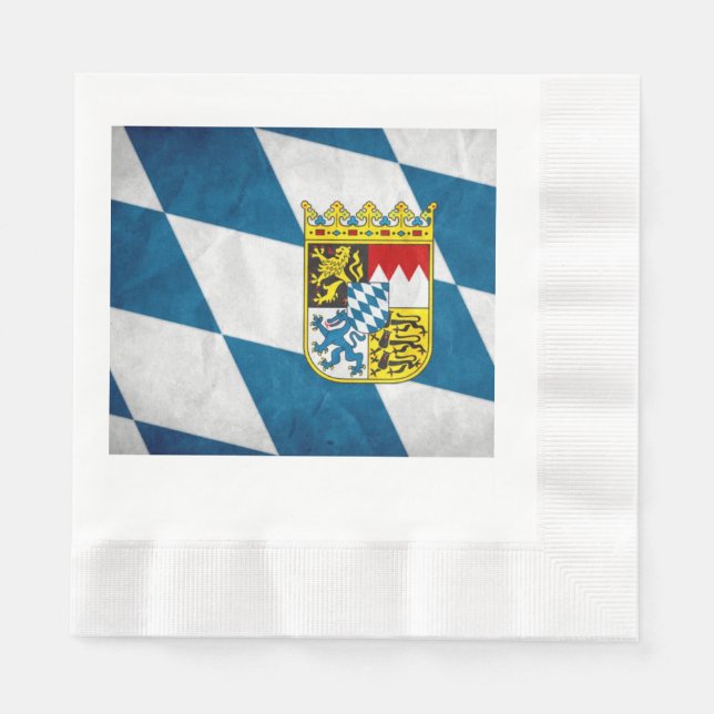 Guardanapo De Papel Oktoberfest Napkin com logotipo bávaro (Frente)
