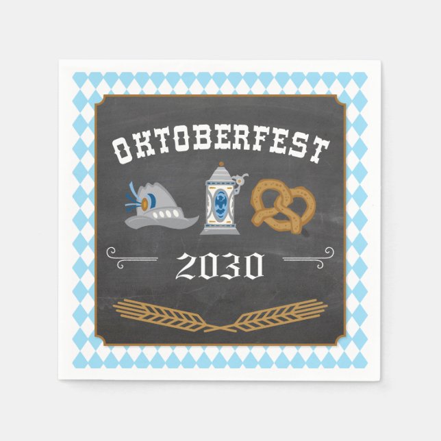Guardanapo De Papel Oktoberfest Napkins - Partido Alemão da Cerveja (Frente)