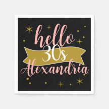 Olá Design Personalizado de Aniversário de 30 anos