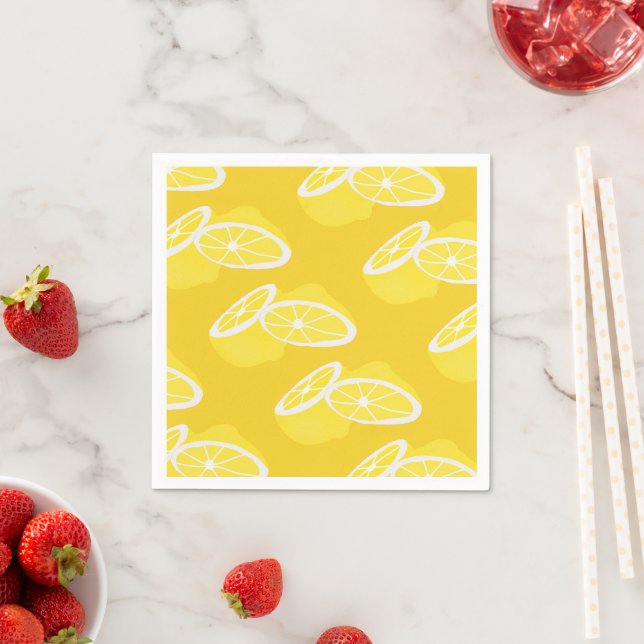 Guardanapo De Papel Olá Lemon, fruta amarela moderna (Insitu)