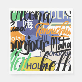 Guardanapo De Papel Olá Mundo