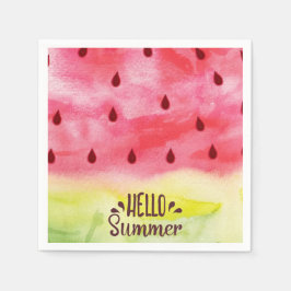 Guardanapo De Papel Olá Summer Watermelon Napkins