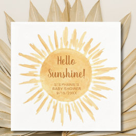 Guardanapo De Papel Olá Sunshine Boho Chá de fraldas