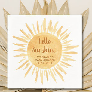 Guardanapo De Papel Olá Sunshine Boho Chá de fraldas
