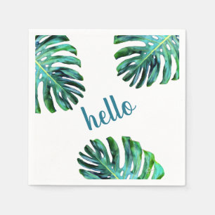 Guardanapo De Papel Olá! tipografia na moda das hortaliças tropicais