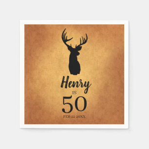 Guardanapo De Papel Old Buck 50th Festa de aniversário Napkins