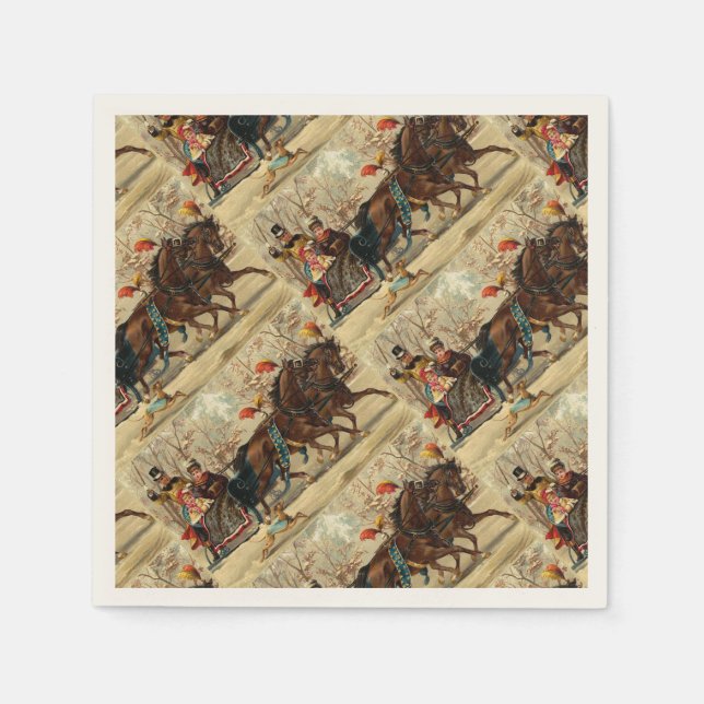 Guardanapo De Papel Older and Younger Sisters Ride - Mary Evans (Frente)