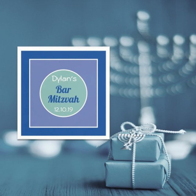 Guardanapo De Papel Olha! Bar personalizado Mitzvah guarkins (Criador carregado)