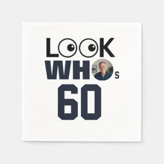 Guardanapo De Papel Olhe Quem Está Com 60 Anos Foto Personalizada de A