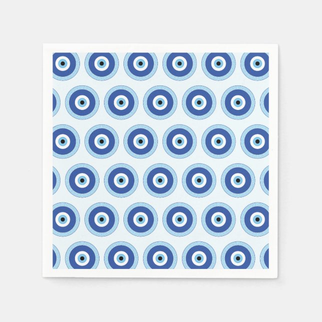 Guardanapo De Papel Olho De Mau Grego Na Chave Grega (Frente)