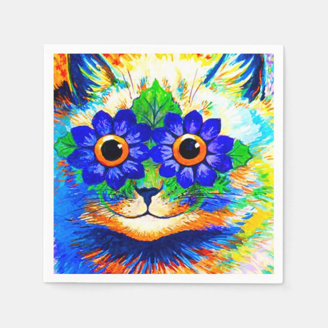 Guardanapo De Papel Olhos de Flor de Gato (Frente)