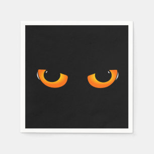 Guardanapo De Papel Olhos de gato assustadores