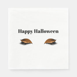 Guardanapo De Papel Olhos Glaciares Laranja Halloween