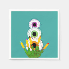 Guardanapo De Papel Olhos Peludos 