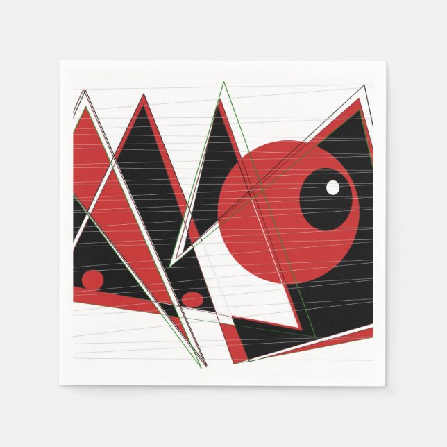 Guardanapo De Papel Olhos Vermelhos Observando Napkins (Frente)