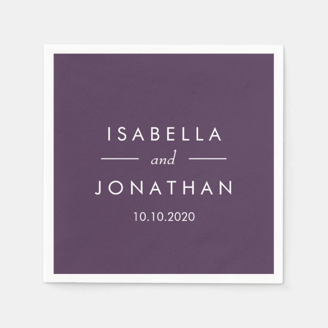 Guardanapo De Papel Oliva | Casamento normal (Frente)