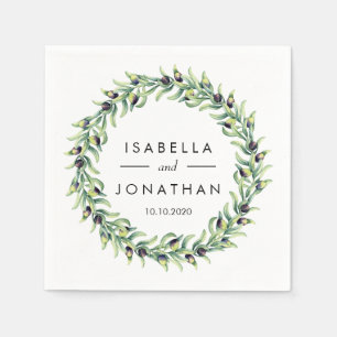 Guardanapo De Papel Oliva   Casamento Russo Personalizado