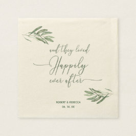 Guardanapo De Papel Olive Leaves Wedkins Napkins