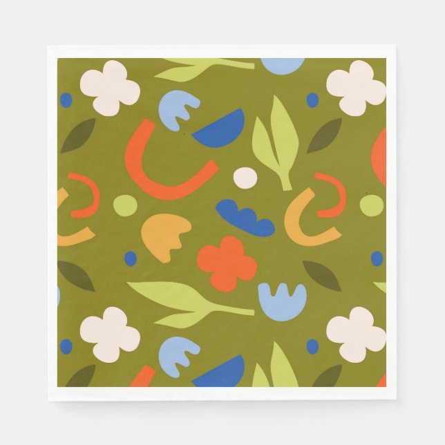 Guardanapo De Papel Olive Meadow (Frente)