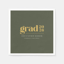 Olive Verde Dourado Personalizado Formatura 2026