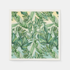 Guardanapo De Papel Ombre de Folhas Tropicais