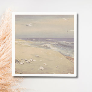 Guardanapo De Papel On the Beach (1879) - Vintage Coastal Art