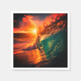 Guardanapo De Papel Ondas do Oceano