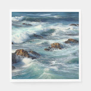 Guardanapo De Papel Ondas do Oceano Pacífico