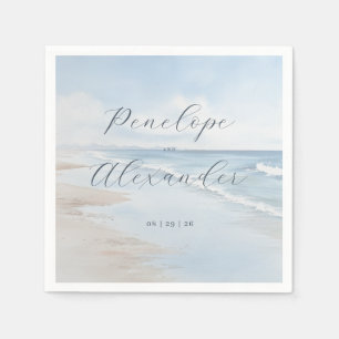 Guardanapo De Papel Ondas Serenas da Praia Azul