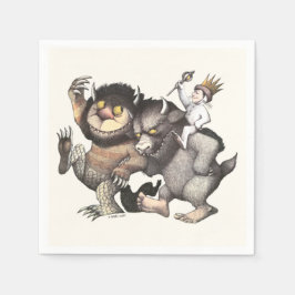 Guardanapo De Papel Onde as coisas selvagens são caracteres