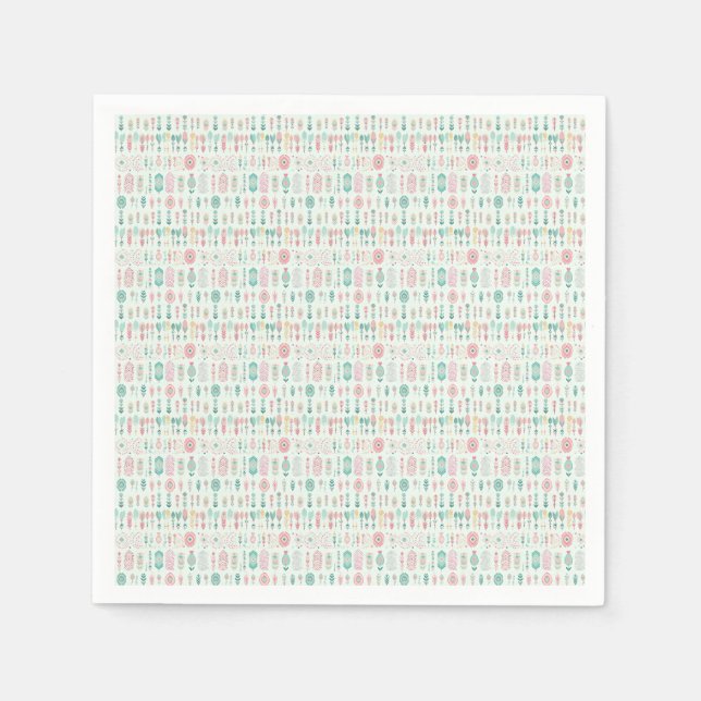 Guardanapo De Papel Onde As Flores Bloqueam, Também Esperam (Frente)