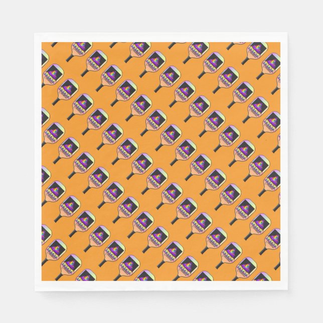 Guardanapo De Papel Onde está o Laranja-Pickleball (Frente)