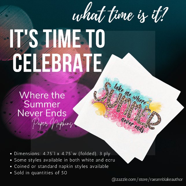 Guardanapo De Papel Onde o verão nunca termina o papel guarnecido (Criador carregado)